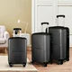 Luggage Sets with Expandable ABS Hardshell, 3pcs Clearance Luggage Hardside, Lightweight Durable, Suitcase Sets, Spinner Wheels Suitcase with TSA Lock 20in/24in/28in, Black