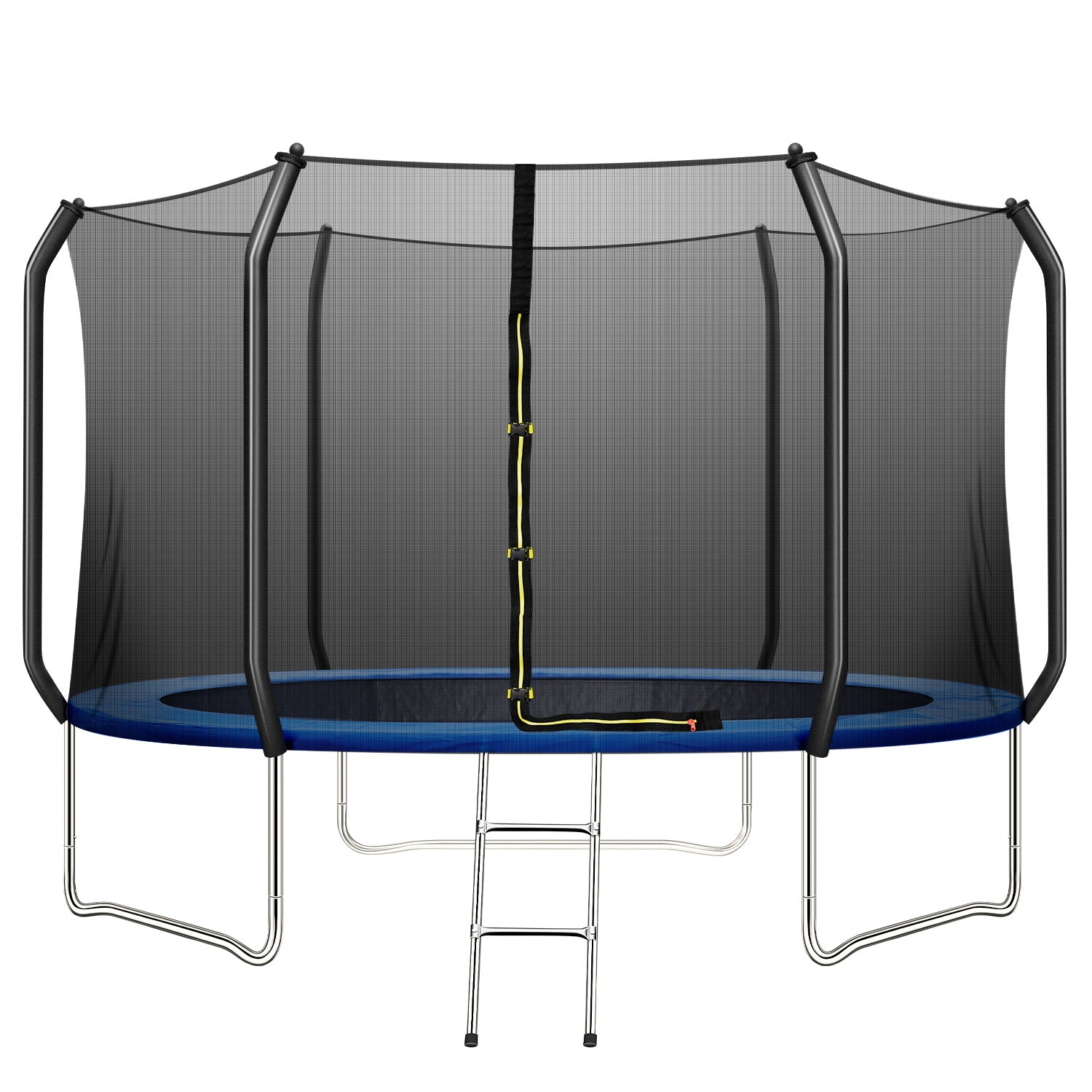 TRIPLE TREE 10 FT Trampoline with Safe Enclosure Net, 660 lbs Capacity for 3 Kids, Outdoor Fitness Trampoline with Waterproof Jump Mat Ladder for Indoor Park Kindergarten Toddler Trampolines