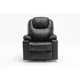 Leather Lift Recliner for Elderly with Massage and Heat,Electric Power Lift Chairs Extra Wide Recliners, Breathable Leather with Breathable microporous,USB Ports, 2 Cup Holders