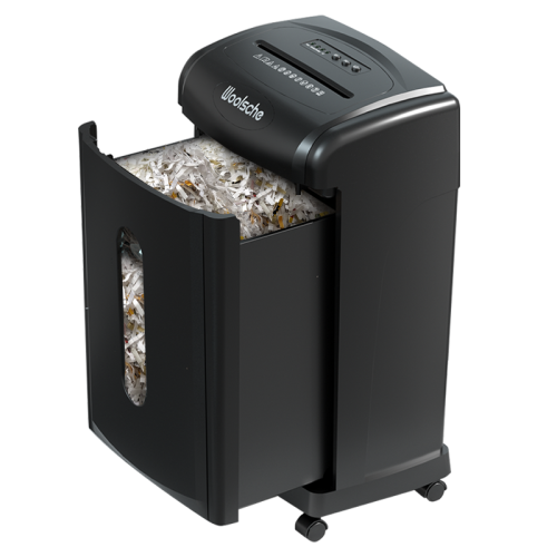 Paper Shredder,18-Sheet Cross Cut with 9 Gallons Pull Out Bin,P4 Security Level,Shred CD and Credit Card,High Working Speed Quite Working