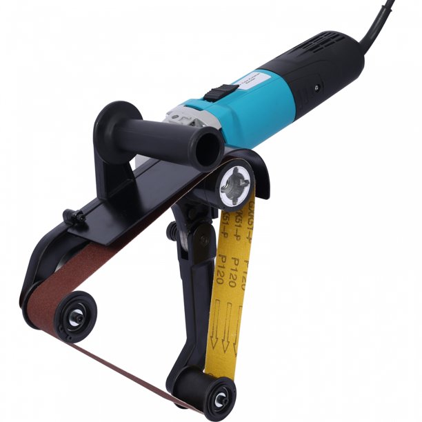 110V 1300W Pipe Tube Polisher Stainless Round Sander, Stainless Steel Tube Belt Sander Polisher, Pipe Sander, Belt Grinder, with Alumina Oxide Sanding Grinding and Polishing, Blue