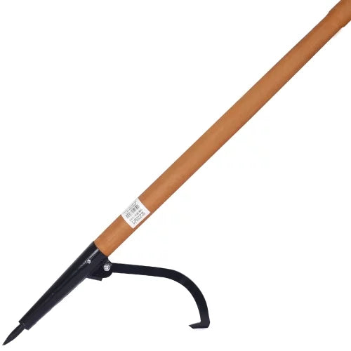 Steel Timberjack Wood Handle - 49" Log Roller Grabber Cant Hook and Cutting Jack (Cant Hook, Cant Dog, Log Jack, Log Stand, Log Peavey)