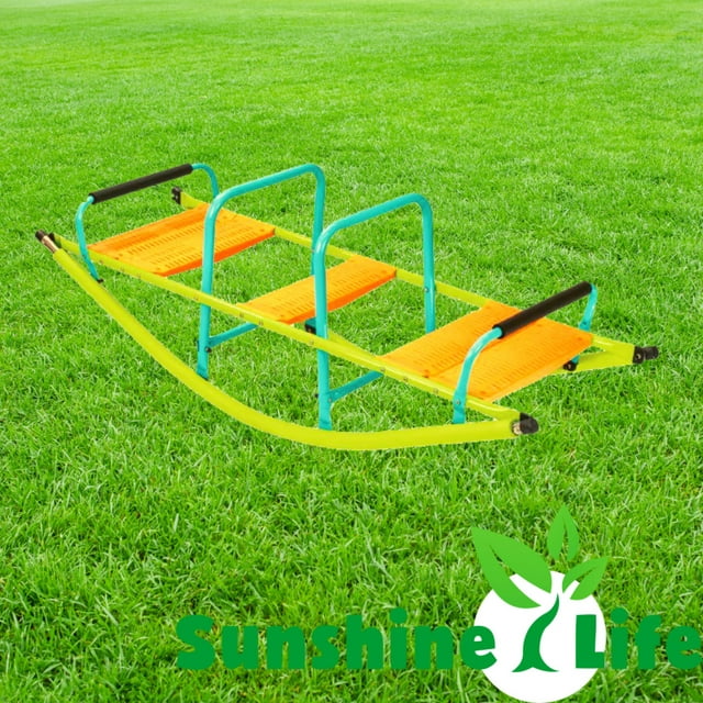 Rocker Seesaw, Kids Outdoor Play Equipment, Plastic Rocking Seesaw Indoor Outdoor for Toddlers, Children