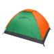Waterproof Camping Dome Tent for 2 Person, Outdoor Hiking Survival Canopy Travel Tent with Top Trap Hook and Dual-way Zip for Adult Family Travel, Green&Orange