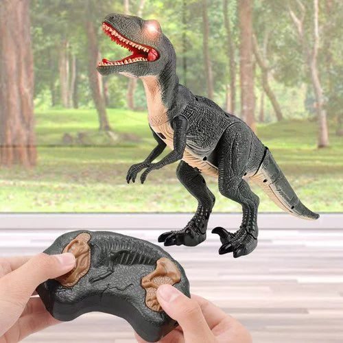 Remote Control Dinosaur Toys for 3-12 Year Old Boys Girls, LED Light Up Walking and Roaring Realistic T-Rex Dinosaur Toy with Glowing Eyes Projection Spray Function for Kids Gifts Age 6+