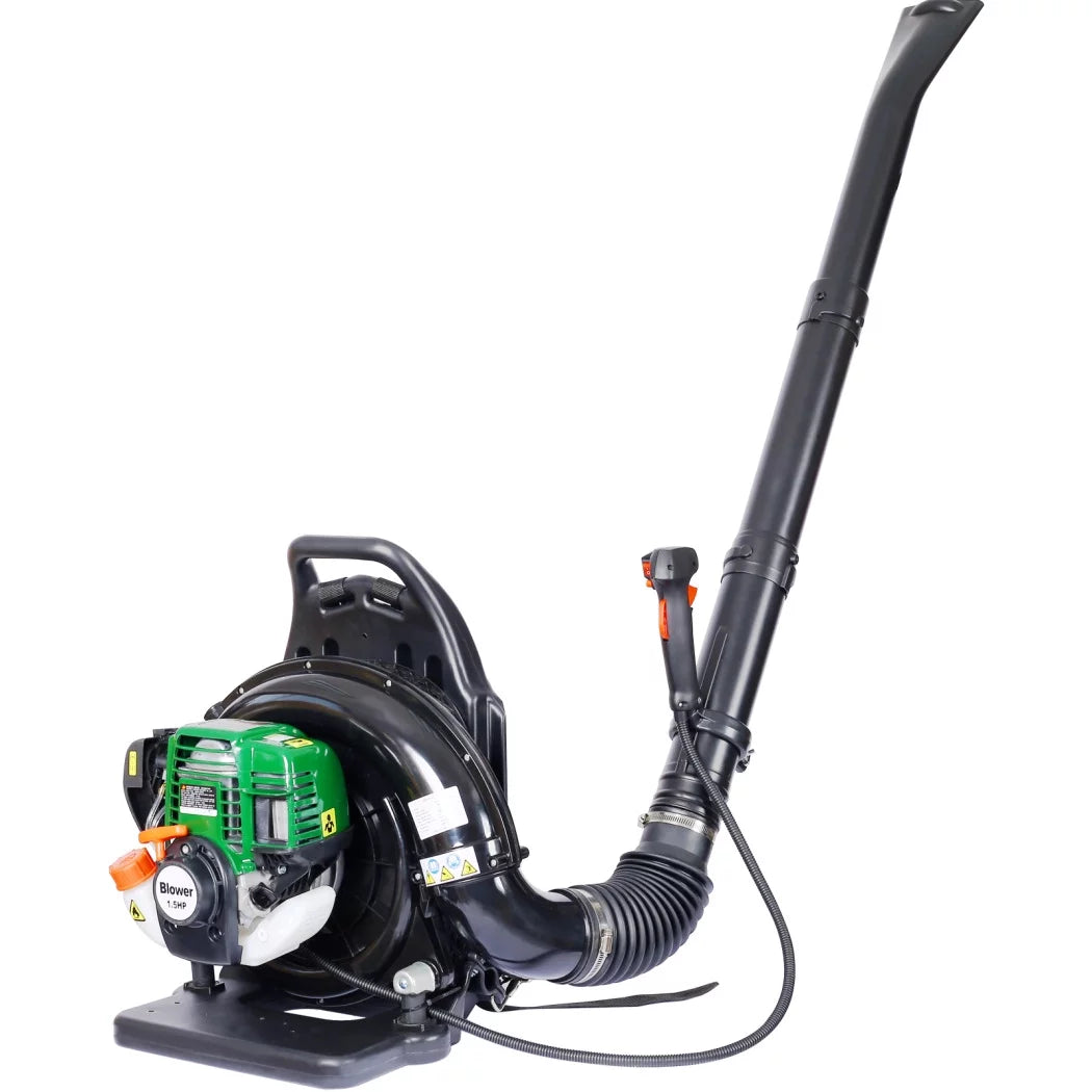 Backpack Leaf Blower, 37.7CC 4-Stroke, 1.5HP 580 CFM Gas Leaf Blower for Garden, Yard, Street Cleaning, Portable Light Weight Grass Blower for Lawn Care