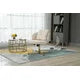Modern Adjustable Computer Executive Chair, Vanity Chair with Gold Metal Legs, Home Office Desk Chair Swivel Task Chair for Small Space, Living Room, Make-up, Studying