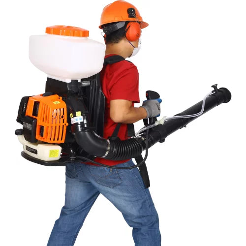14L Backpack Fogger Sprayer, Mist and Duster Sprayer, Agricultural Fertilizatino Spray Dusting Machine with EPA compliant 52CC Two Cycle Egnin, Mosquito Sprayer Mosquito Fogger