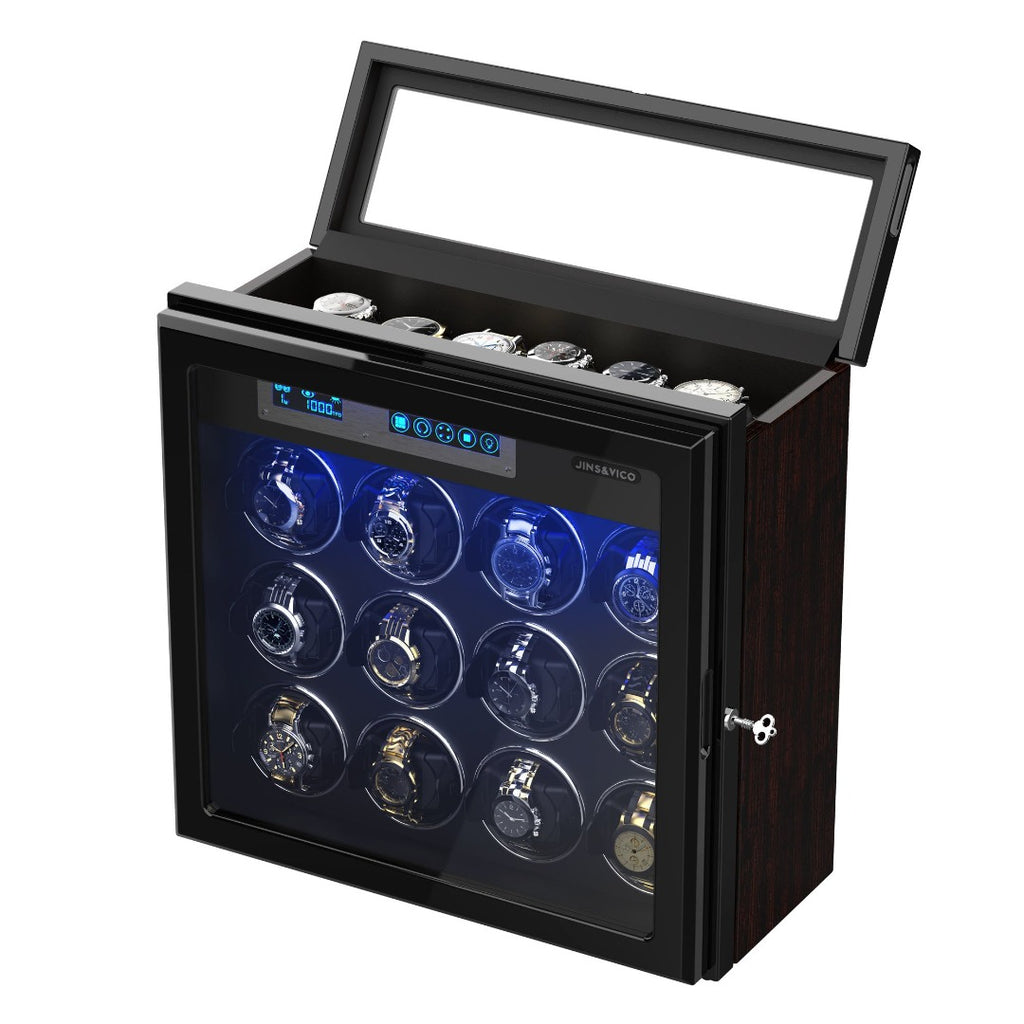 12 6 Luxury Safety Watch Winder Box tripletreebrands