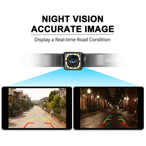 Car Rear View Camera Ultra HD Waterproof 40° Wide View Angle with Multiple Mount Brackets