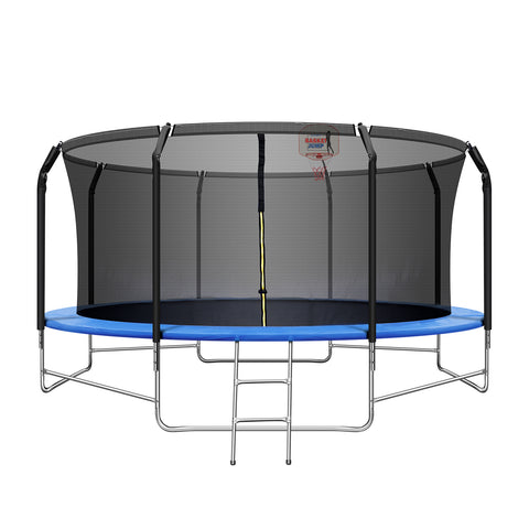 TRIPLETREE 14FT Trampoline With Safety Enclosure Net, Basketball Hoop & Ladder, Suitable For Kids & Adults, 800LBS