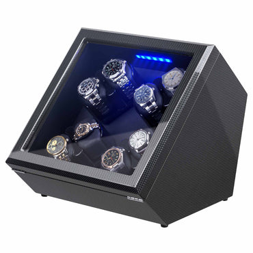 8 Automatic Watch Winder with Wooden/ Carbon Fiber