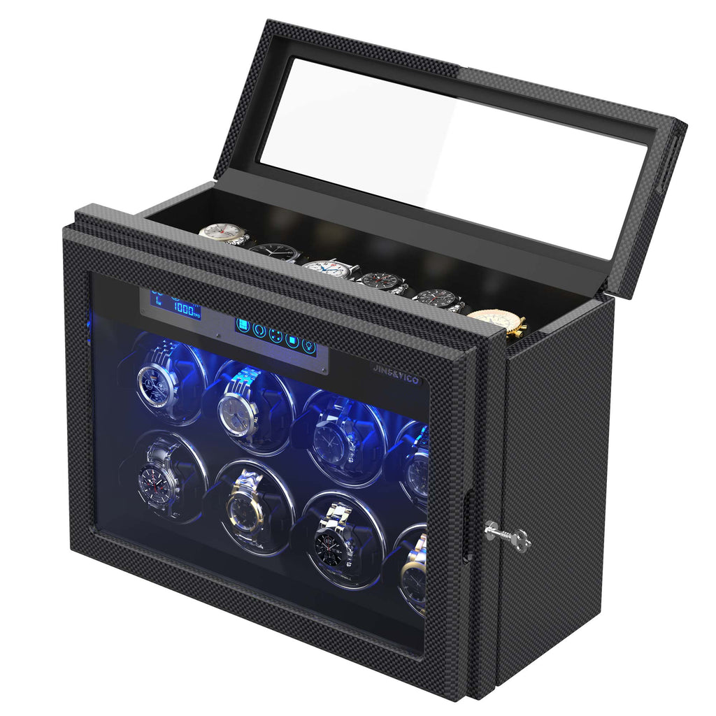 JINS &VICO WATCH WINDER 8本 Amazon.com: Watch Winder, Piano Finish with Adjustable