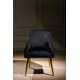 Single Chair Modern Leather Wide Accent Chair Side Chair with Swoop Arm Metal Legs, for Club Bedroom Living Room Meeting Room Office Study,Black