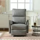 Electric Power Recliner Chair, Reclining Chair with Adjustable Backrest and Footrest, Small Recliners Home Theater Seating with USB Ports, Ergonomic Lounge Chair for Small Spaces, Gray