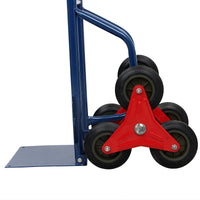 Stair Climbing Hand Truck 440lb，Heavy Duty Dolly Cart for Stairs, Hand Truck, Warehouse Appliance Cart with Six Wheels, Red