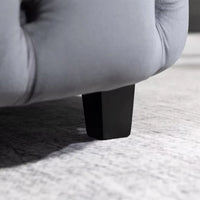 Modern Barrel Chair, Round Oversized Barrel Chairs, Sofa Lounge Accent Chair, Velvet Leisure Sofa Chair , Modern Leisure Chair with 3 Pillow for Living Room Bedroom Hotel Office,Gray