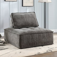 Accent Barrel Chair, Modern Upholstered Leisure Lounge Chair Lazy Sofa with 1 Pillow and Solid Wood Frame, Oversized Single Sofa Chair, Comfy Armless Barrel Chair Reading Chair for Living Room, Black