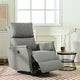 Electric Power Recliner Chair, Reclining Chair with Adjustable Backrest and Footrest, Small Recliners Home Theater Seating with USB Ports, Ergonomic Lounge Chair for Small Spaces, Gray