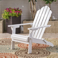 Wooden Folding Chair,Outdoor Adirondack Chair with High Back & Armrest,Save Space and Movable and Weather Resistant,Wooden Accent Chairs for Yard, Garden, Patio,Pool,Beach