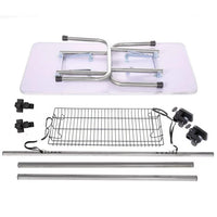 36'' Folding Dog Pet Grooming Table Heavy Duty Stainless Steel pet dog Cat Grooming Table with adjustable Arm Noose and Mesh Tray