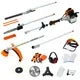 10 in 1 Multi-Functional Trimming Tool, 33CC 2-Cycle Garden Tool System with Gas Pole Saw, Hedge Trimmer, Grass Trimmer, and Brush Cutter EPA Compliant, Reach to 10FT Garden Combo for Lawn Care