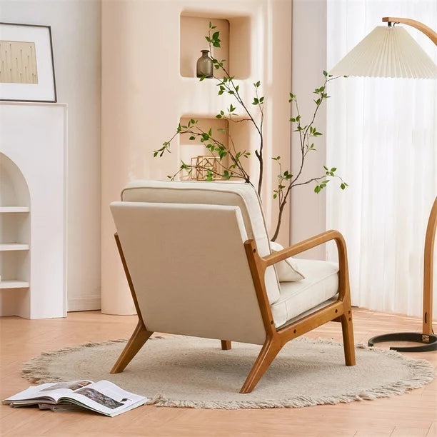 Accent Chair for Living Room Mid century Upholstered Armchair