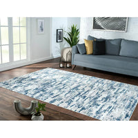 36"x24" Ultra Soft Area Rugs, Vintage Woven Area Rug, Faux Fur Area Rug for Bedroom, Bedside Living Room Carpet, Nursery Washable Floor Carpets, Soft Luxury Rug, Navy Blue