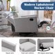 Swivel Glider Recliner Rocker, Modern Upholstered Nursery Glider Recliner Nursery Chair, Plush Seating Glider Swivel Recliner Chairs for Living Room, Bedroom and Office, Weight Capacity 330 LBS, Grey