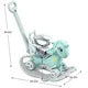 5 in 1 Rocking Horse for Toddlers, Balance Bike Ride On Toys with Push Handle, Backrest and Balance Board for Baby Girl and Boy 1-3 Years Old, Unicorn Kids Riding for Birthday Gifts (Blue)