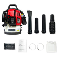 Leaf Blower, Snow Blower, 52CC,530CFM,175MPH ,2 Stroke Air Cooling Gasoline Backpack Leaf Blower, Backpack Blower, Snow Blower for Garden, EPA Compliant, Red