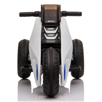 Children Ride on Motorcycle, 6V Battery Powered, Electric Motorcycle, 3 Wheels Double Drive Toy, Pink