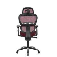 Ergonomic Mesh Office Chair, Height Adjustable Gaming Chair with Lumbar Support, 3D Armrest and Adjustable Headrest,Swivel Computer Chair with Tilt Function, Desk Chair for Home Office,Red