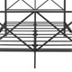 Twin Size Canopy Bed Frame, Metal Platform Bed, Black