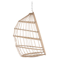 Indoor Outdoor Egg Swing Chair Without Stand,Patio Wicker Rattan Hanging Chair with Cushion,350lbs Capacity,Foldable Swing Chair Hanging Egg Chair,All Weather Foldable Hammock Chair,Dark Gray