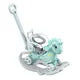 5 in 1 Rocking Horse for Toddlers, Balance Bike Ride On Toys with Push Handle, Backrest and Balance Board for Baby Girl and Boy 1-3 Years Old, Unicorn Kids Riding for Birthday Gifts (Blue)