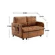 Pull Out Sofa Bed, convertible Sleeper sofa bed, Modern Love seat Sofa Couch with Headboard, Small Love seat Lounge Chaise Armchair with 2 Pillows & Side Pockets for Living Room