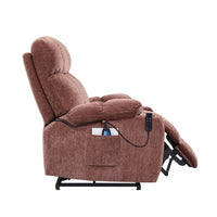 Motor Power Lift Recliner Chair with Massage and Heat for Elderly People, Electric Recliner Sofa Chair, Infinite Position, Single Sofa for Living Room