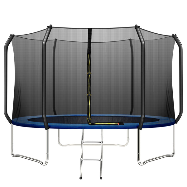 TRIPLE TREE 10 FT Trampoline with Safe Enclosure Net, 660 lbs Capacity for 3 Kids, Outdoor Fitness Trampoline with Waterproof Jump Mat Ladder for Indoor Park Kindergarten Toddler Trampolines