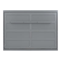 Full Size Mobile Murphy Bed Wall Bed Chest Versatility Bed, Wood Murphy Bed Wall Bed Frame, Foldable Platform Bed Folded into Cabinet, Folding Bed Cabinet Bed, Bedroom Furniture, Gray