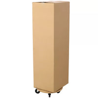 Furniture Moving Dolly, Heavy Duty Round Wood Rolling Mover with Wheels for Piano Couch Fridge Heavy Items, Mover Carrier Dolly Securely Holds 500 Lbs (2pcs 15" * 15" Platform)