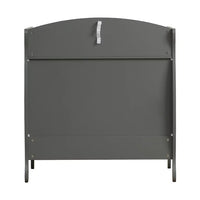 Changing Table with 3-Drawer, Wooden Nursing Table with Safety Rail and Strap, Baby Diaper Changing Dresser for Bedroom, Easy Assembly, Grey