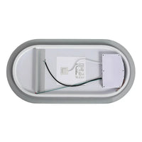 LED Bathroom Vanity Mirror, Wall Mounted Smart Mirror Dimming Lighted Mirror with Anti-Fog & Bluetooth Speaker, 18*35'' Wall Mounted Smart Mirror with Memory Function, Horizontal & Vertical, Silver
