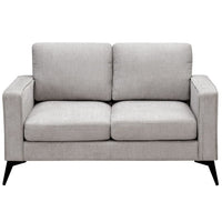 3 Piece Living Room Sofa Set with Armrest, Modern Linen Fabric Upholstered Couch Furniture Set Including 3-Seat Sofa Couch Loveseat and Single Sofa Chair Sofas (1+2+3-Seat Couch), Beige