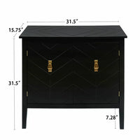 31.5" Accent Storage Cabinet,Sideboard Buffet with 2 Doors and Metal Handles,Wood Console Table with Adjustable Shelf,Side Table for Living Room, Entryway, Dining Room, Hallway