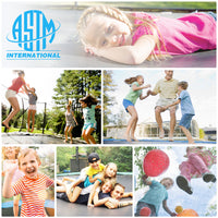 1500LBS 16FT Trampoline with Balance Bar & 6 Wind Stakes, Recreational Trampoline with Safety Net for Adults or 10 Kids, Combo Bounce Outdoor Trampoline for Garden Backyard Park