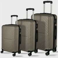 Luggage Sets with Expandable ABS Hardshell, 3pcs Clearance Luggage Hardside, Lightweight Durable, Suitcase Sets, Spinner Wheels Suitcase with TSA Lock 20in/24in/28in, Champagne