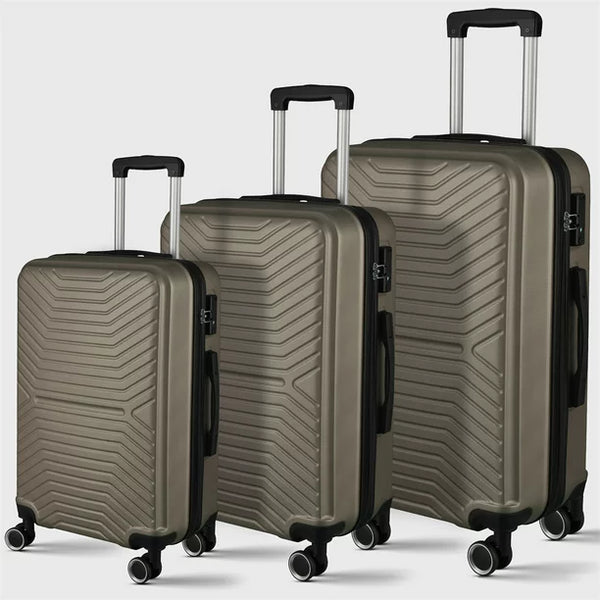 Luggage Sets with Expandable ABS Hardshell, 3pcs Clearance Luggage Hardside, Lightweight Durable, Suitcase Sets, Spinner Wheels Suitcase with TSA Lock 20in/24in/28in, Champagne