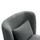 Swivel Accent Chair with Plump Pillow, Swivel Chairs for Living Room, 360 Swivel Comfy Accent Sofa Chair Club Chair, Upholstered Teddy Leisure Chair for Bedroom Living Room Lounge Hotel Office, Gray