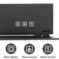 Electric Fireplace - 42 Inch Faux Fireplace with Flame Recessed Installation - Remote Control Operated, Safe for Daily Use Wide Wall Mount Heater